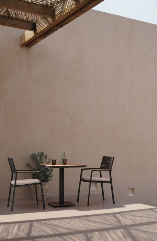 TAVOLO BELMAR 75X75 ANTRACITE YK 13