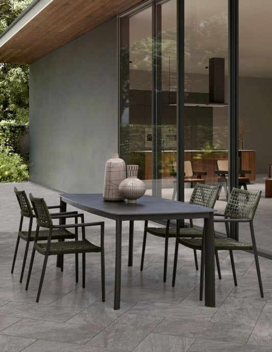 TAVOLO ALCORA 180X90 ANTRACITE