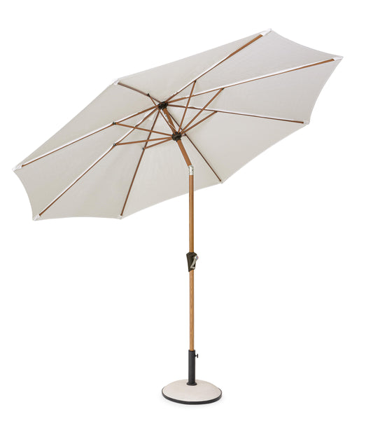 OMBRELLONE PALINURO C-SNODO 3M NAT-BIANCO