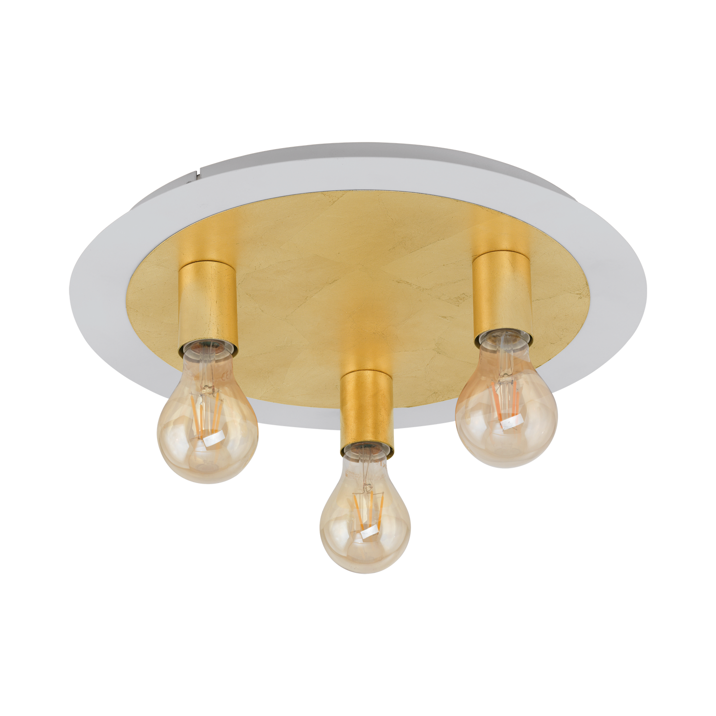 WL/CL/3 E27 WHITE/GOLD 'PASSANO'