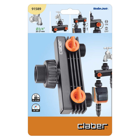 PRESA A DUE VIE 3/4" M.