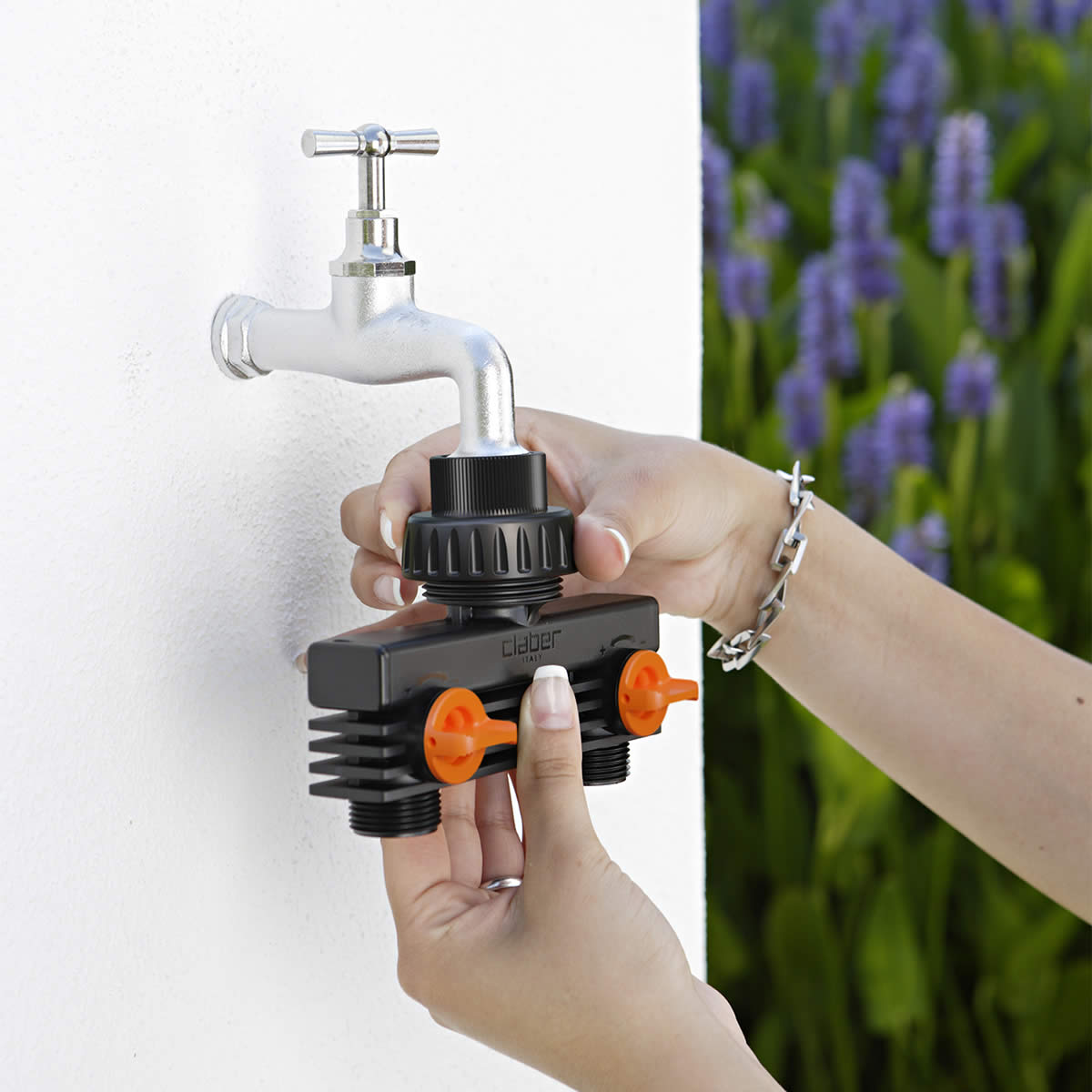 PRESA A DUE VIE 3/4" M.