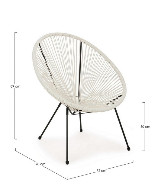 POLTRONA PARKER BIANCO