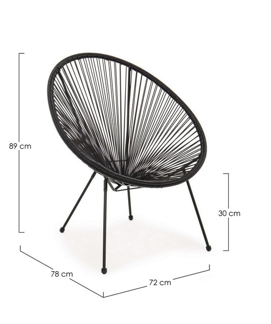 POLTRONA PARKER NERO