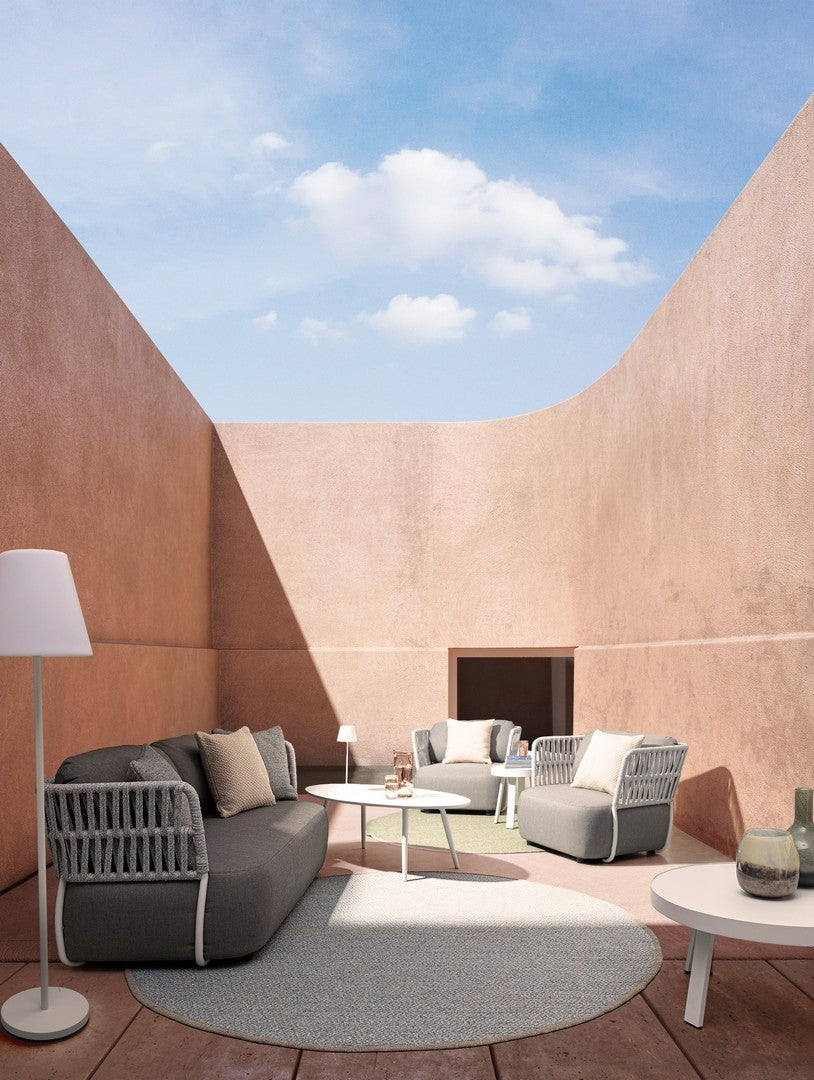 PIANTANA SOLAR LED SPEAKER PE BIANC H150