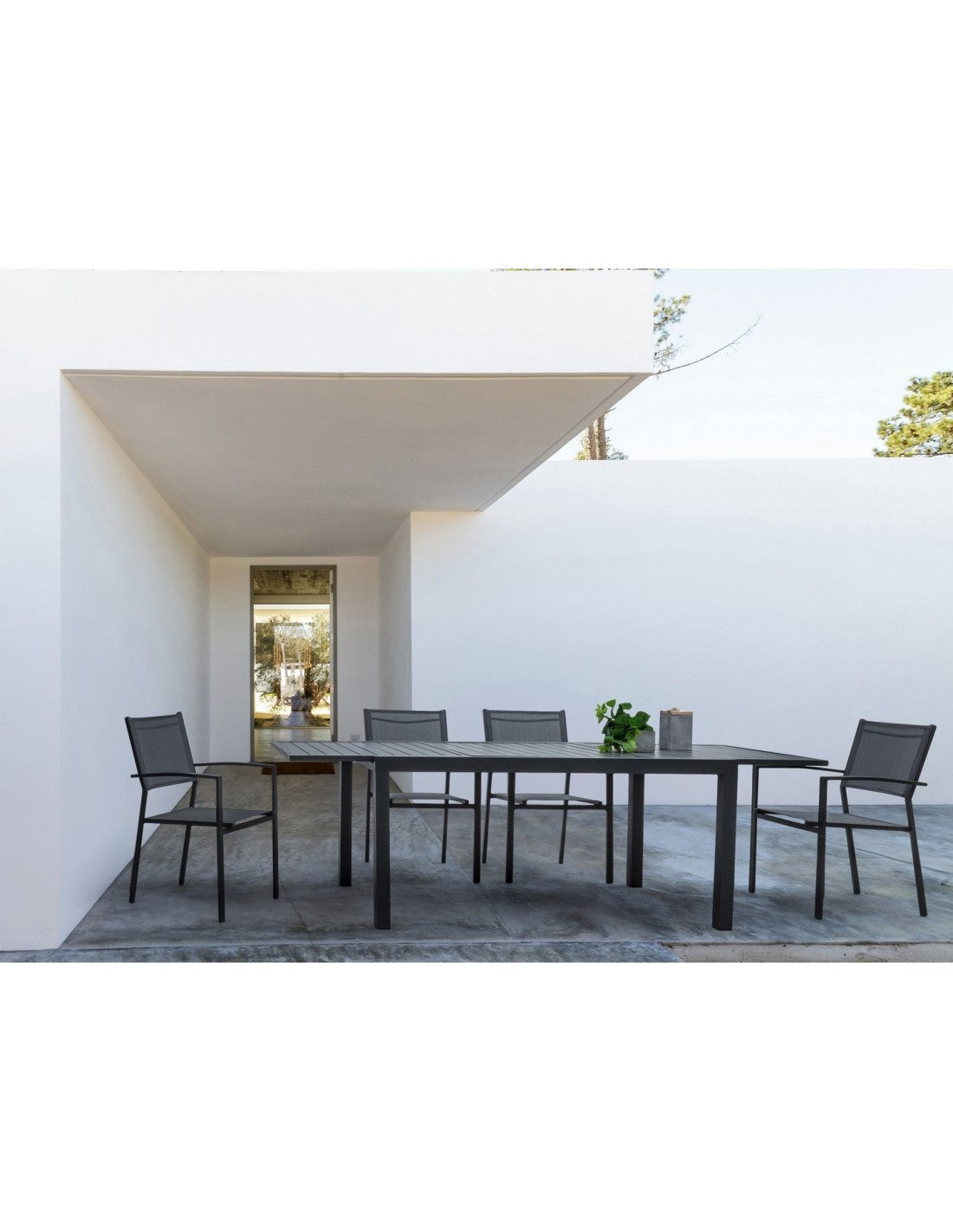 TAVOLO ALL.HILDE 160-240X90 ANTRAC.LH32