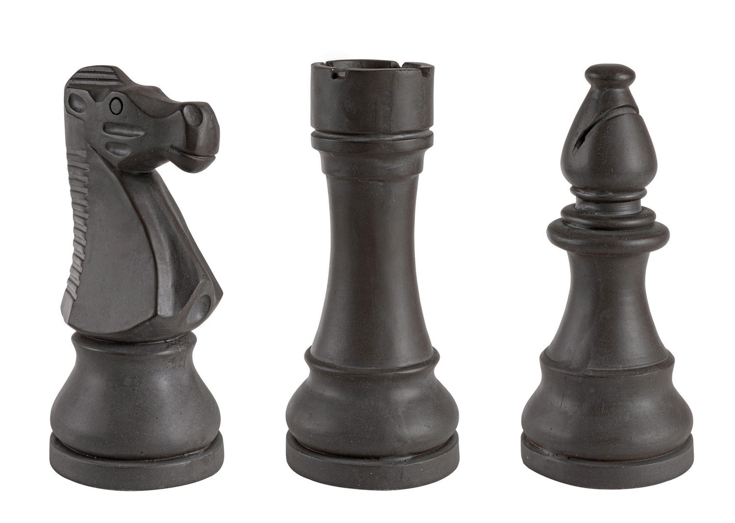 DECORAZIONE CHESS 3FIGURE ANTRACITE ASS3