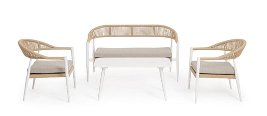 SET4 SALOTTO C-C JANDIA BIANCO/BEIGE