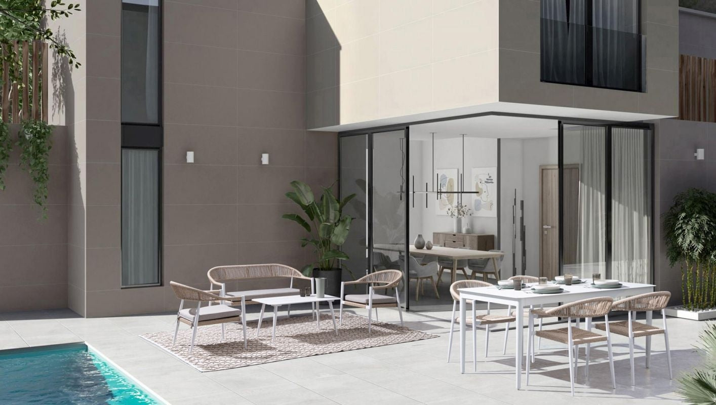 SET4 SALOTTO C-C JANDIA BIANCO/BEIGE