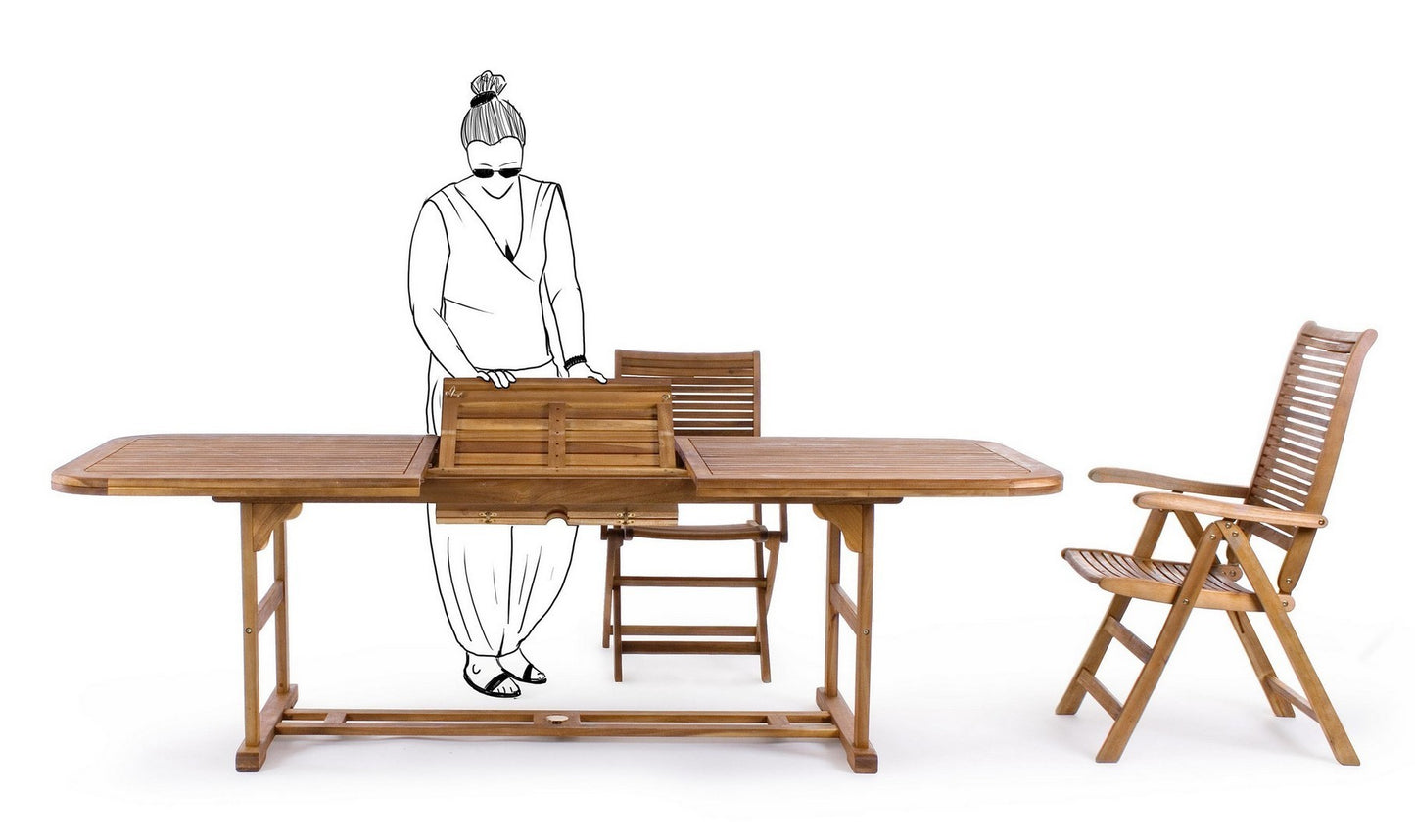 TAVOLO NOEMI RETT.EST.180-240X90