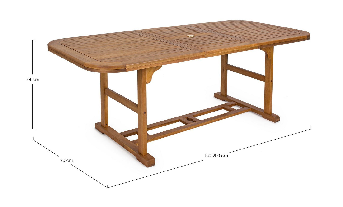 TAVOLO NOEMI RETT.EST.150-200X90