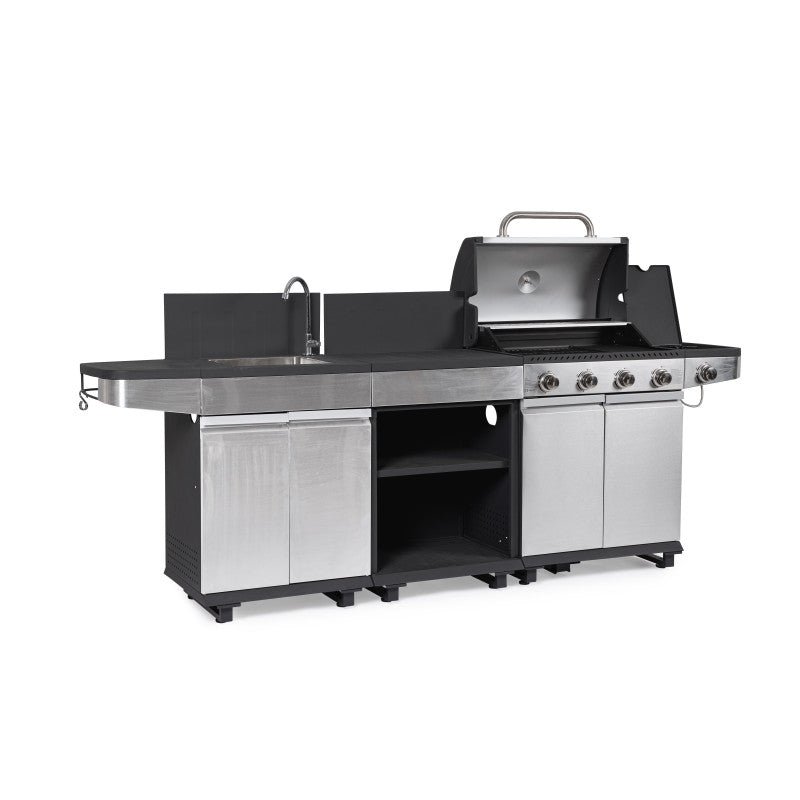 CUCINA A GAS ANNARITA ANTRACITE/INOX