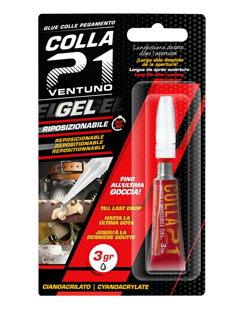 COLLA 21 CIANOACRILATO 3 GR. GEL