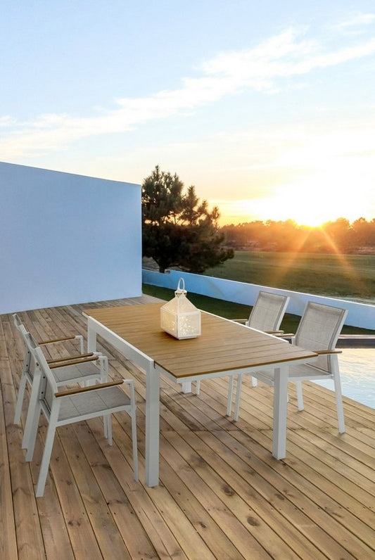 TAVOLO ALL.ELIAS 140-200X90 BIANCO SJ60