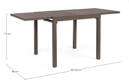TAVOLO ALL.PELAGIUS 83-166X80COFFEE YK14