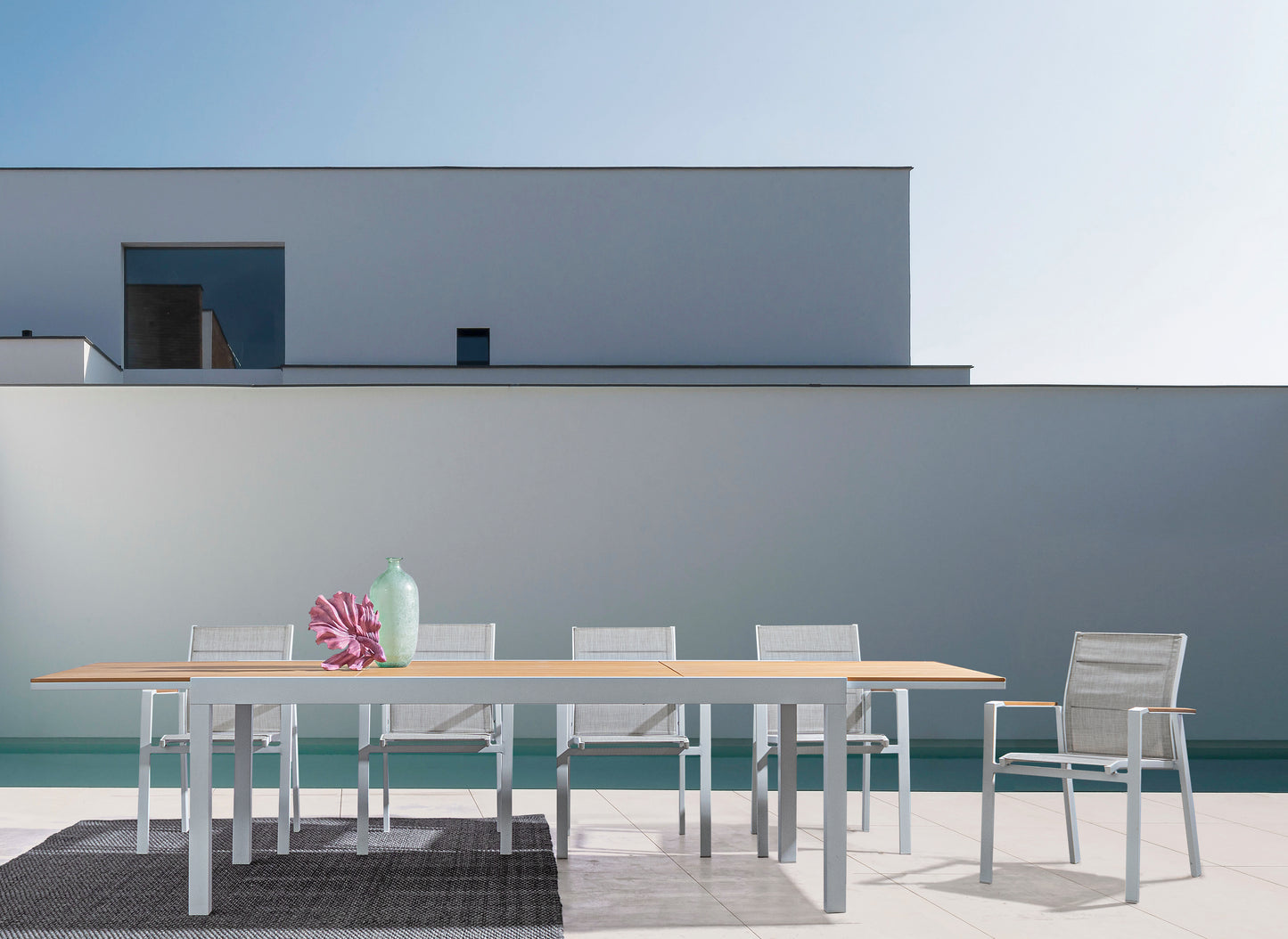 TAVOLO ALL.ELIAS 200-300X95 BIANCO SJ60