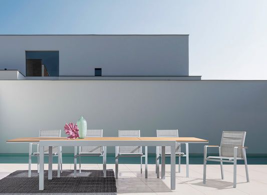 TAVOLO ALL.ELIAS 200-300X95 BIANCO SJ60