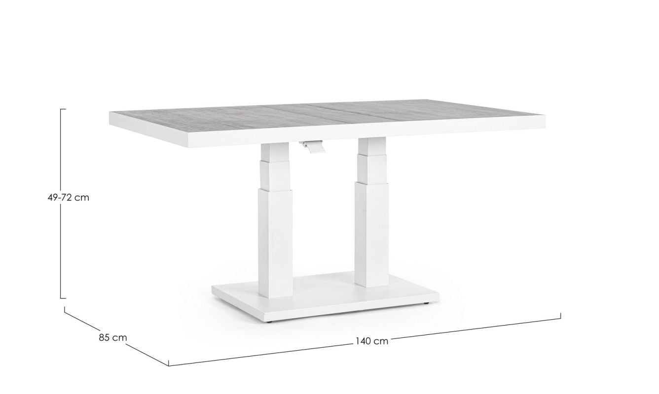 TAVOLO TRUMAN 140X85X49/72