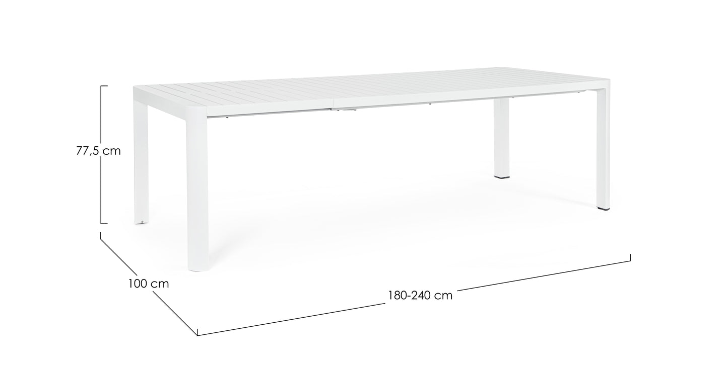 TAVOLO AL. KIPLIN 180X240X100 BIANCO CX21