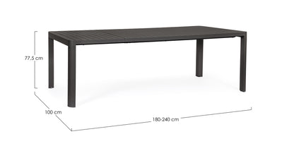 TAVOLO AL.KIPLIN 180-240X100 ANTR. CX23