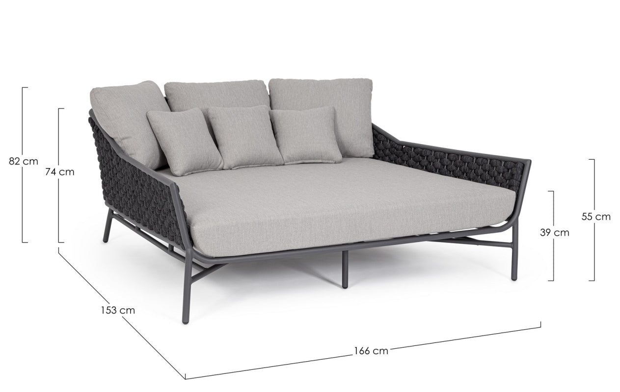 DAYBED C-C EVERLY ANTR QS22/GRAPHITE