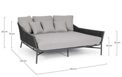DAYBED C-C EVERLY ANTR QS22/GRAPHITE