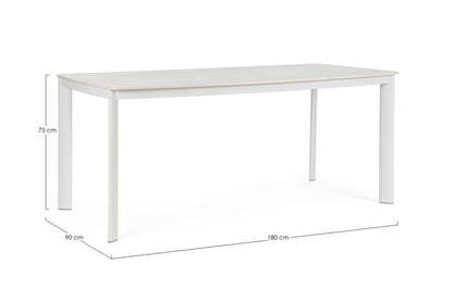 TAVOLO ALCORA 180X90 BIANCO