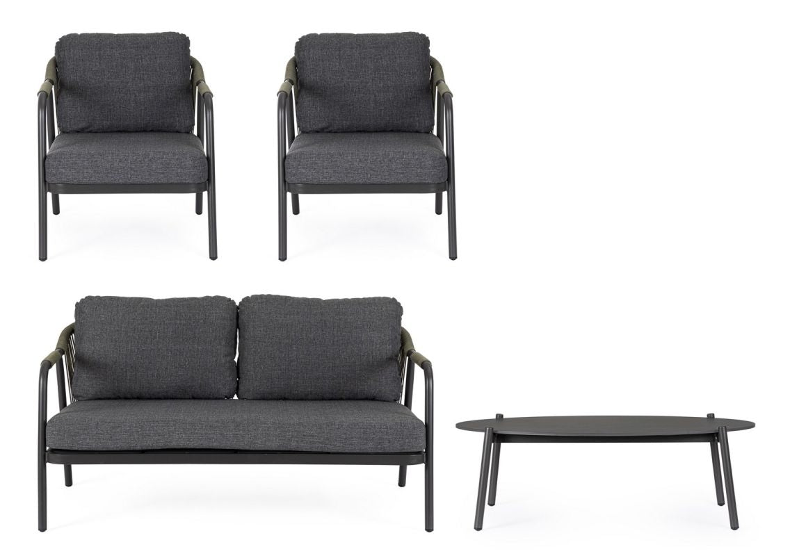 SET4 SALOTTO C-C MIRAVET ANT/VERDE