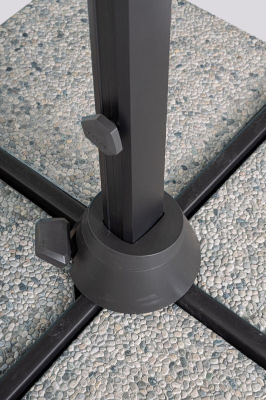 OMBRELLONE BRACCIO VEGA 3X3 ANTR-GRIG