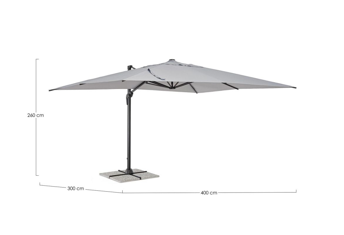 OMBRELLONE BRACCIO VEGA 3X4 ANTR-GRIG