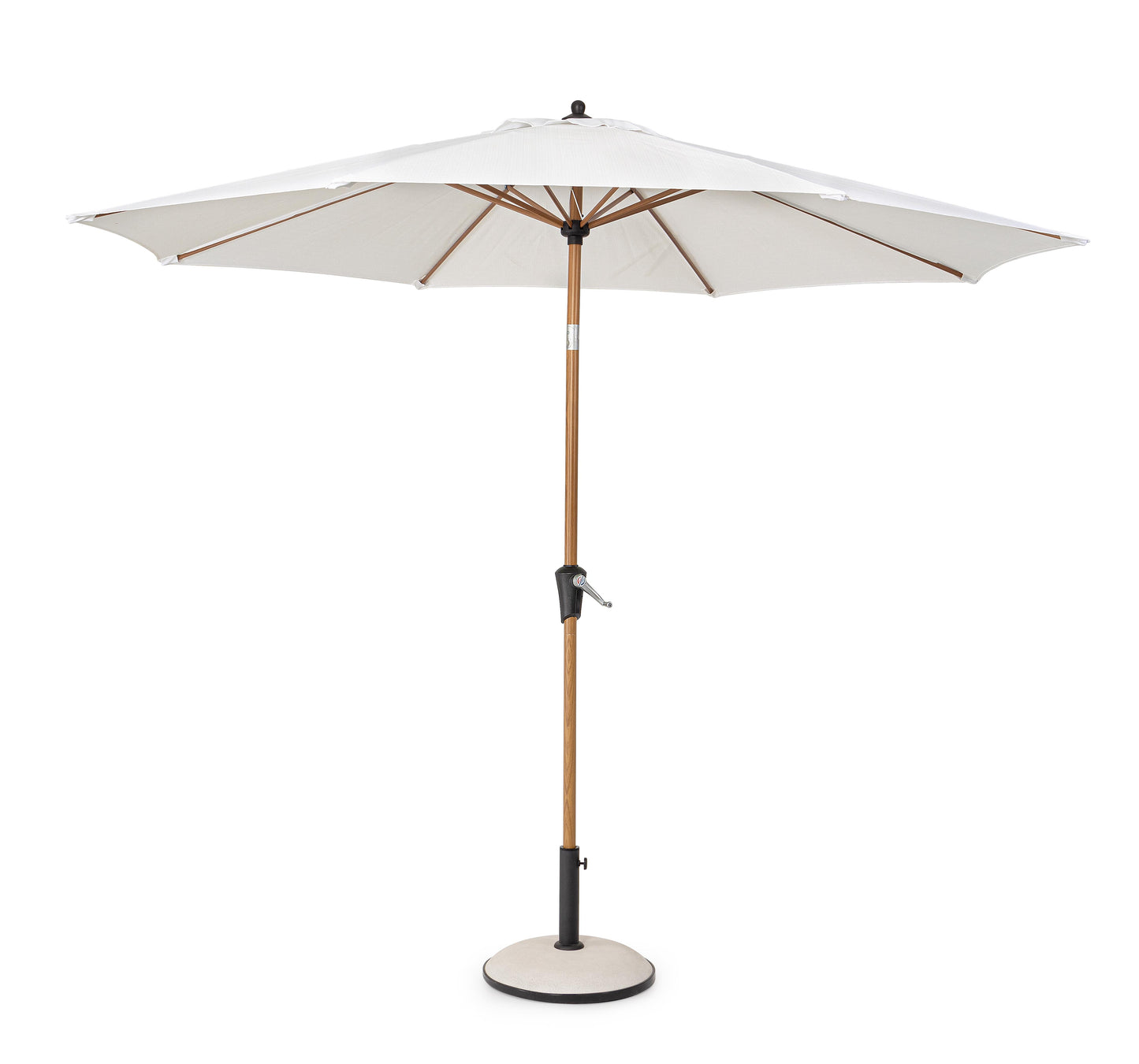 OMBRELLONE PALINURO C-SNODO 3M NAT-BIANCO