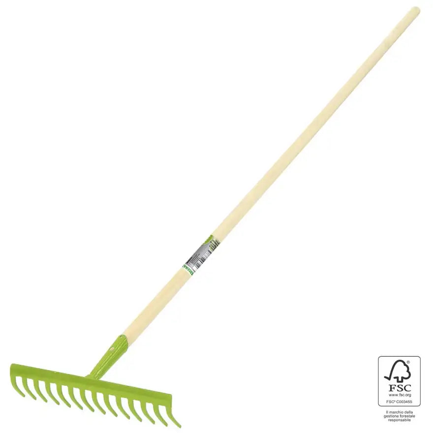 RASTRELLO 14 DENTI CON MANICO FSC 100% SGSCH-COC-006547