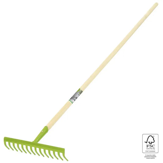 RASTRELLO 14 DENTI CON MANICO FSC 100% SGSCH-COC-006547