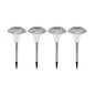 4ER-SET LED-SOLAR-LEUCHTE EDELSTAHL  (4 PEZZI)