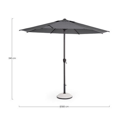 OMBRELLONE RIO C-SNODO 3M ANTR-GRIGIO SC