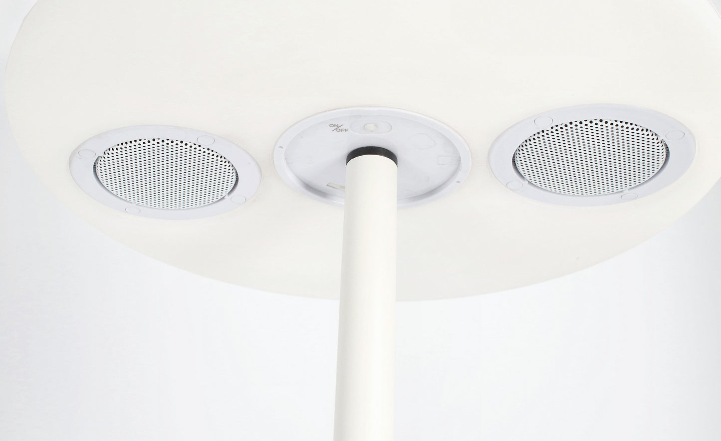 PIANTANA SOLAR LED SPEAKER PE BIANC H150