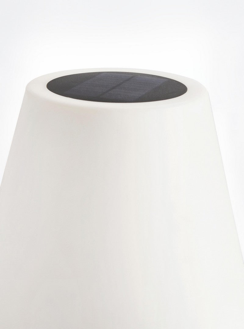 PIANTANA SOLAR LED SPEAKER PE BIANC H150