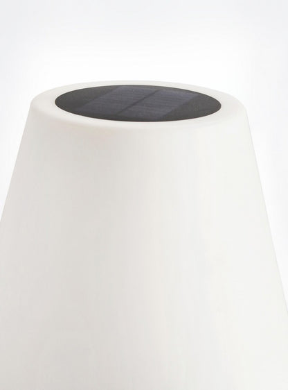 PIANTANA SOLAR LED SPEAKER PE BIANC H150