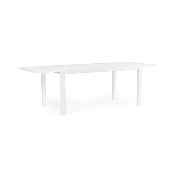 TAVOLO ALL. HILDE 160-240X90 BIANCO LD30
