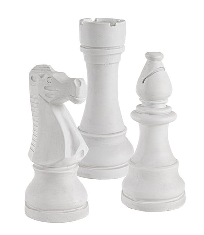 DECORAZIONE CHESS 3FIGURE BIANCO ASS3