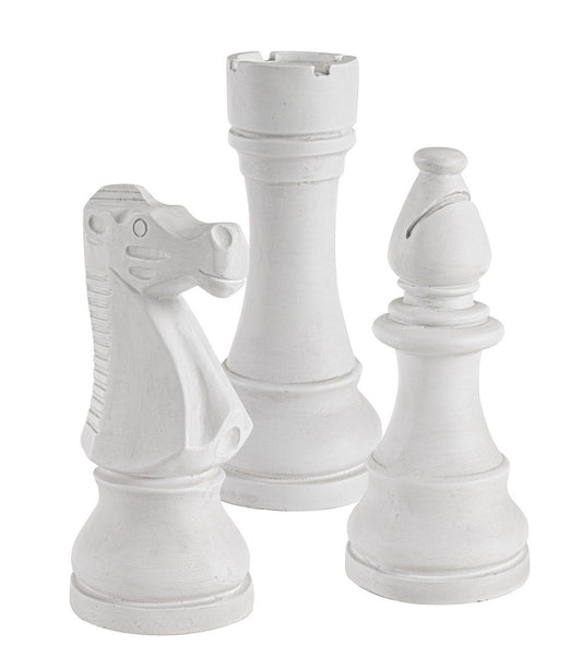 DECORAZIONE CHESS 3FIGURE BIANCO ASS3