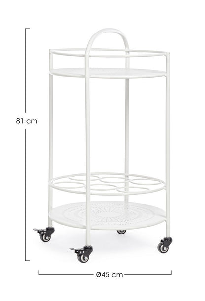 CARRELLO C-P. BOTTIGLIE BURTON BIANCO