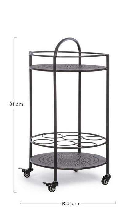 CARRELLO C-P. BOTTIGLIE BURTON ANTRACITE