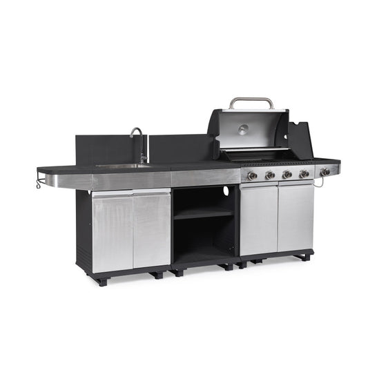 CUCINA A GAS ANNARITA ANTRACITE/INOX