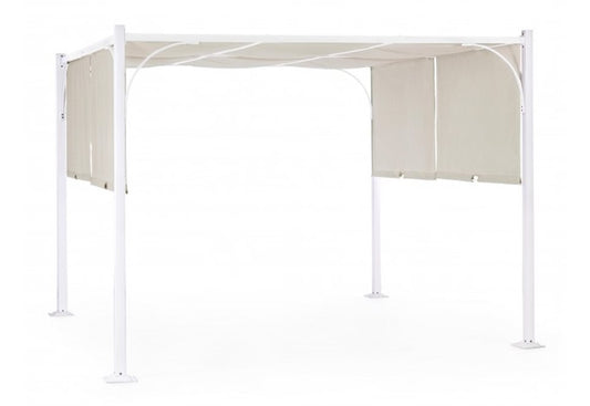 GAZEBO SLIDE 3X4 BIANCO-TORTORA