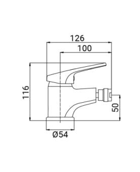 MIX BIDET SERIE MIA CROMATO O 40 MM (SCA)